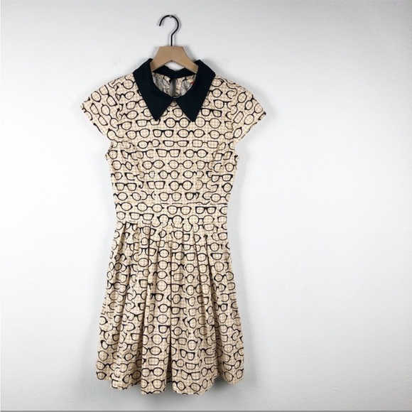 Modcloth fervour clear as day off dress glasses xs - Picture 3 of 9